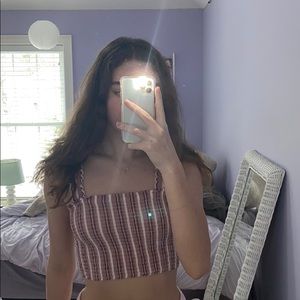 hollister cropped tank top